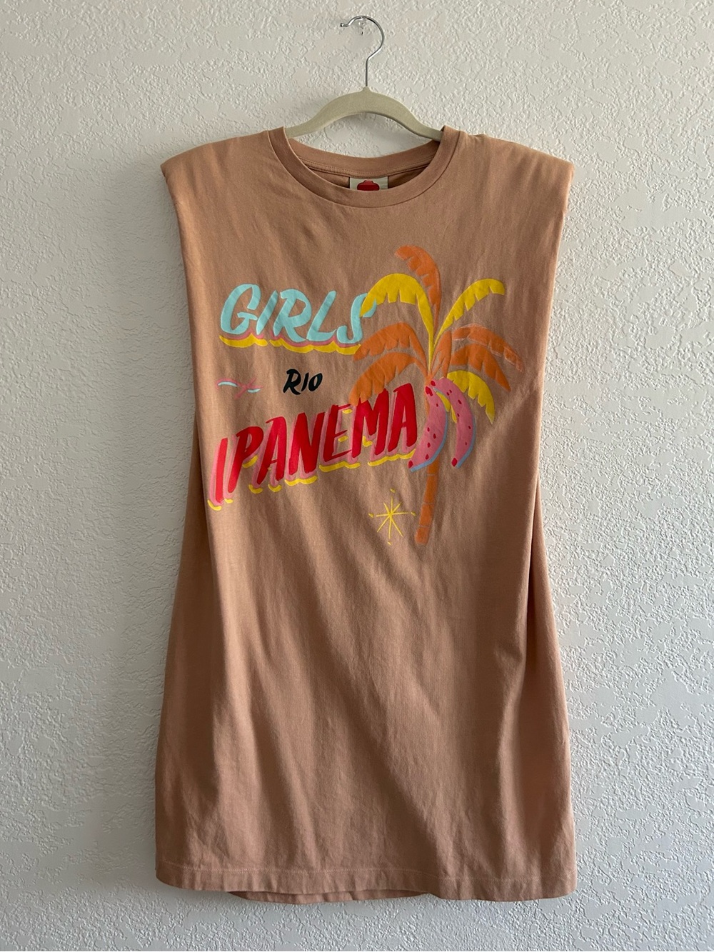 Farm Rio Ipanema Girls Peach Graphic Print Shirt Dress - Picture 4 of 9